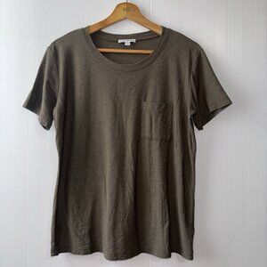 Standard James Perse Olive Green T Shirt Sz 1 Cotton Modal Blend Women’s